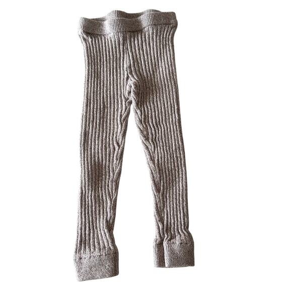 Tea Collection Cream Ribbed Leggings - Size 18/24 Months - Picture 1 of 3